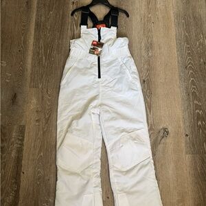 Ozark Trail Snow Bib Snow Clothes For Kids - S (6/6x) Vivd White